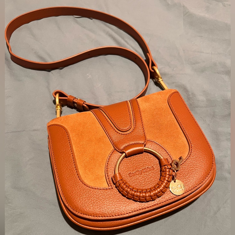 See by Chloé Hana Leather & Suede Saddle Bag